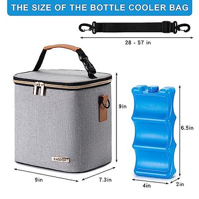  Mancro Breastmilk Cooler Bag with Ice Pack, Insulated