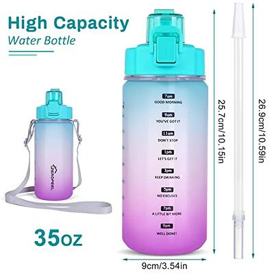 ZEROFEEL Water Bottles with Times to Drink, 35 OZ Motivational Water Bottles  with Straw and Strap, BPA Free Water Bottle,Sports Gym Water Bottles for  Women & Men - Yahoo Shopping