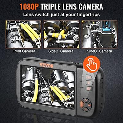 Triple Lens 1080p Borescope Inspection Camera with 5 IPS Screen, 10 L –  DEPSTECH