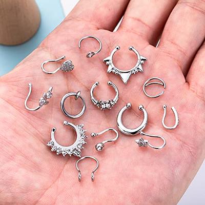 Dropship 36Pcs 20G Nose Ring Hoop For Women Men 316L Stainless Double Nose  Ring For Single Piercing Helix Tragus Lip Ring Spiral Nose Hoop Piercing  6MM 8MM 10MM to Sell Online at