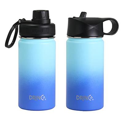 DRINCO Stainless Steel Water Bottle Spout Lid Vacuum Insulated