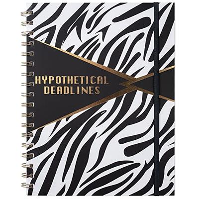 Undated Weekly Goals Notebook, A5 To Do List Planner with Spiral Binding,  5.7 x 8.0 inches