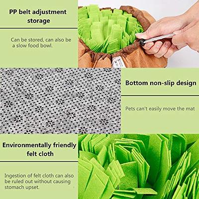 AWOOF Pet Snuffle Mat for Dogs, Interactive Feed Game for Boredom, Encourages Natural Foraging Skills for Cats Dogs Bowl Travel Use, Dog Treat