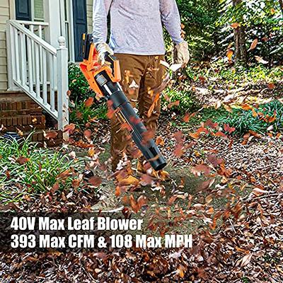 MAXLANDER Leaf Blower Cordless with Battery and Charger, 350CFM