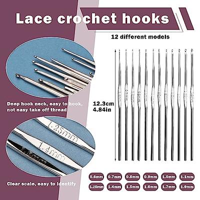 Pnytty Crochet Hooks, 100pcs Crochet Hook Kit with Case, Include