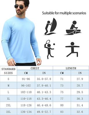 HOPLYNN 2 Pack Men's UPF 50+ Rash Guard Swim Surf Fishing Shirts, Long Sleeves UV Sun Protection Shirts for Men