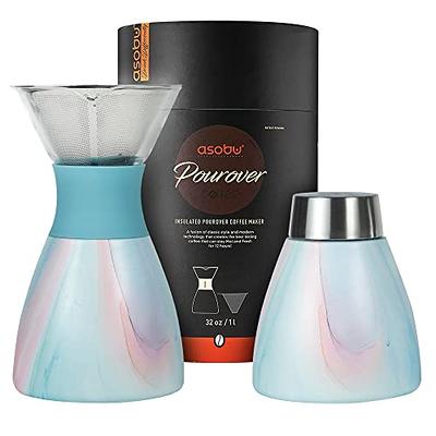 Asobu Insulated Pour Over Coffee Maker (32 oz.) Double-Wall Vacuum