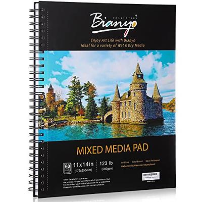 Arteza Mixed Media Sketchbooks, Pack of 3, 5.5 x 8.5 Inches, 60-Sheet  Drawing Pads with 110lb Paper, Spiral-Bound, Art Supplies for Wet and Dry  Media - Yahoo Shopping