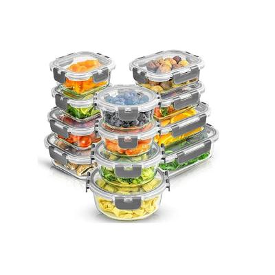 Rtteri 6 Pcs Glass Jars with Black Lids 15oz 27oz 41oz Glass