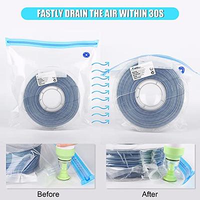 GIANTARM 3D Printer Filament Vacuum Storage Bags Kit with Electric Pump,  Prevent and Monitor Moisture Keeping Filament Dry, Larger Vacuum Bag/Kit,  40
