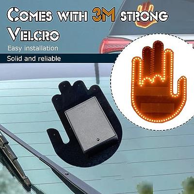 Car Finger Light, Road Rage Finger Signs, Finger Gesture Car