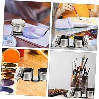 COHEALI 4 Pcs Oil Painting Brush Pot Paint Brush Cleaner Palette Cup Oil  Container Containers with Lids Ink Tray Paint Palette Cup Painting Brush  Cleaning Pot Stainless Steel Oil Cup - Yahoo Shopping