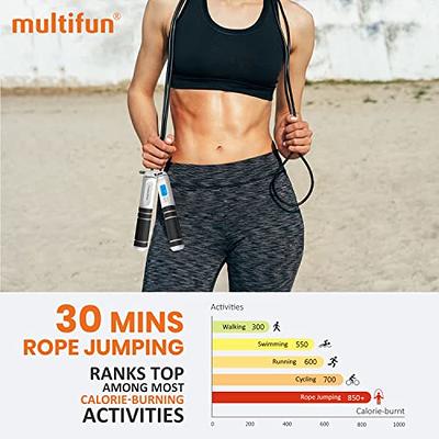 Jump Rope, multifun Speed Skipping Rope with Calorie Counter, Adjustable  Digital Counting Jump Rope with Ball Bearings and Alarm Reminder for  Fitness