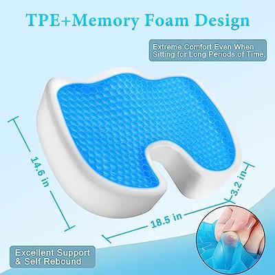 Egg Seater Gel Cushion Rubber Seat Pad, Cushion for Car, Office, Wheelchair  and Chair for Back