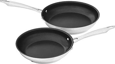 Cuisinart Classic 10 & 12 Stainless Steel 2pk Skillet Set Silver