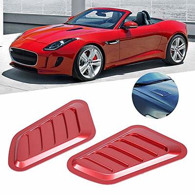 Hood Air Vent Cover Hood Air Vent Trim Car Hood Vent Scoop Car Exterior  Decoration 2pcs Hood Vent Cover Real Carbon Fiber Glossy Bonnet Air Intake  Trim Replacement For R35 GTR 