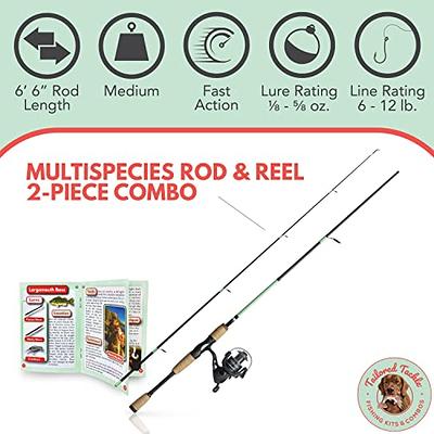 doorslay Fishing Rod and Reel Combos, Carbon Fiber Fishing Pole