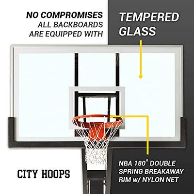 City Hoops™ Diamond - In Ground Basketball Hoop, Adjustable Height 5'-10',  Galvanized Steel Frame, 7…See more City Hoops™ Diamond - In Ground