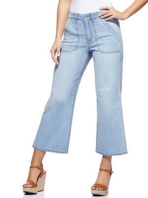 Sofia Jeans by Sofia Vergara Luisa Utility Crop Wide Leg High-Rise Jeans  Size 8