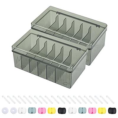 1pc 26l White Drawer Organizer with Metal Frame, Closet Organizers