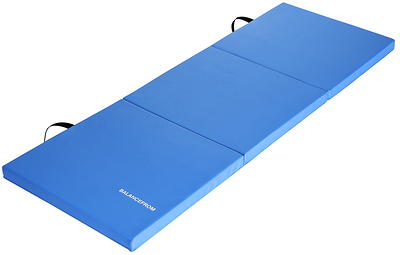 BalanceFrom 6 Ft. x 2 Ft. x 2 In. Three Fold Folding Exercise Mat with  Carrying Handles for MMA, Gymnastics and Home Gym, Blue - Yahoo Shopping