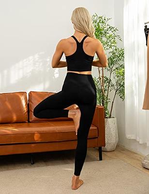 Lavento Women's All Day Soft Yoga Leggings 7/8 Length - High Waist