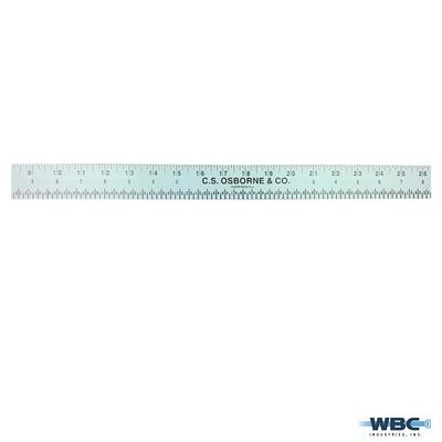 Alumicolor AlumiCrafter Straight Edge Metal Ruler with Unique Deckle Edge, Silver, 18 inch