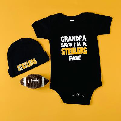 Steelers Baby Football Bodysuit