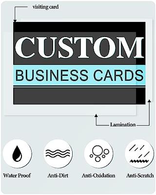 Custom Business Card Magnets, Personalized Business Card Magnets, Easy  Time Saving Compared to Peel and Stick, Upload Your Own Design, 10, 25,  50, 100, 250 Pack of Custom Magnetic Business Cards