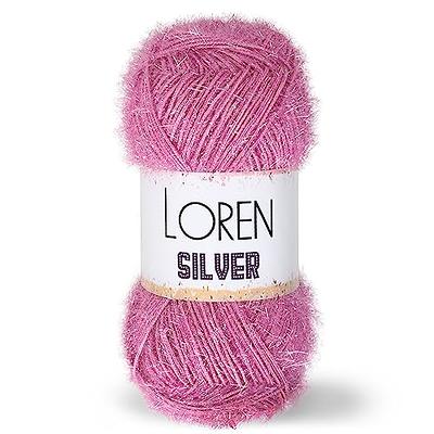 seremel 3 Pieces Crochet Yarn Total 150g (426 Yards), 4-ply Acrylic Yarn  Skeins, Yarn for Crocheting and Knitting (Baby Pink)