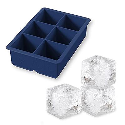 Webake Skull Ice Cube Mold, 10 Cavity Silicone Ice Mold with Lid