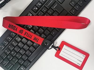 Custom Lanyard personalized lanyards Neck Straps with Lobster Hook for ID  Badges, Custom Neck Straps with Logo/Photo/Text/Name For Students And