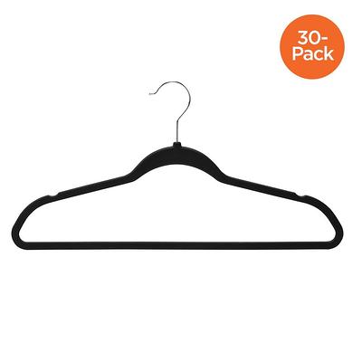 Honey-Can-Do Kids White Plastic Hangers with Clips 18-Pack HNG-09047 - The  Home Depot