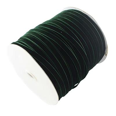 Pandahall 200 Yards Single Face Velvet Ribbon 1/8 Inch Velvet Ribbon Roll  with Spool for Gift Wrapping Decoration Party Wedding Arts Crafts (Dark  Green) - Yahoo Shopping