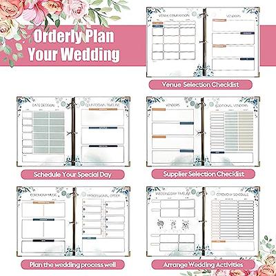  Wedding Planning Book and Organizer Set - Comprehensive Wedding  Planner Book,Detailed Wedding Checklists - Perfect Engagement Gift for  Bride and Groom - Includes Pen, Bookmark, Stickers & Gift Box : Office  Products