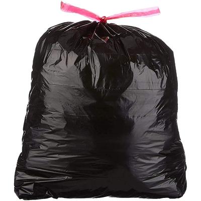 Aluf Plastics 50 in. x 58 in. 65 gal. Black Garbage Bags (Pack of 50) 1.6 Mil for Contractor Outdoor and Storage