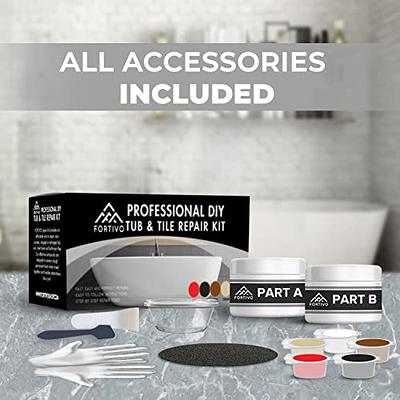 Fiberglass Repair Kit, Porcelain Repair Kit - Fiberglass Tub Repair Kit for  Acrylic, Tub Repair Kit for