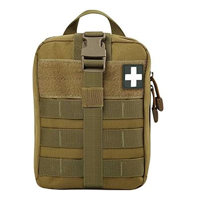 Haafoo Medical Molle Pouch Tactical - 1000D Nylon First Aid Pouch, Big  Capacity EMT Pouch Utility, Heavy Duty Military Grade Rip-Away Ifak Pouch  for Home and Outdoor Activities（Bag Only - Yahoo Shopping