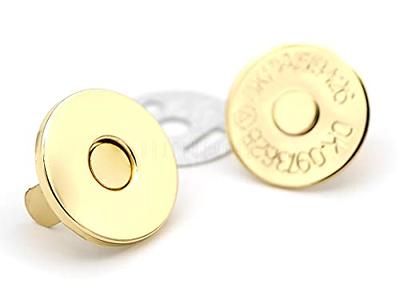 Thin 18mm Magnetic Purse Clasps in Gold Sold in Sets of 2 -  Sweden