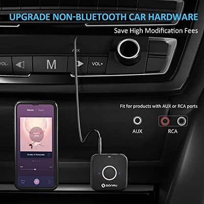 Car Bluetooth-compatible Audio Receiver 3.5mm AUX Handsfree Audio Music  Receiver Adapter Auto Accessories for Smartphone Tablet