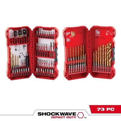 Milwaukee Shockwave Impact Duty Alloy Steel Drill and Screw Driver Bit Set  (120 Piece)