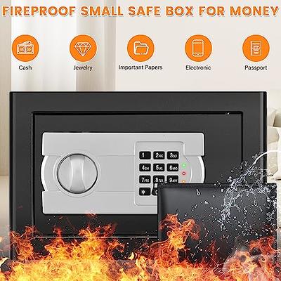 Fireproof Safe for Home with Fireproof Waterproof Money Bag