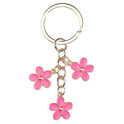 Fuqimanman2020 Cute Daisy Flower Charm Keychain