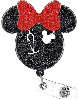 Badge Reel Holder Retractable with ID Clip for Nurse Nursing Name Tag Card  Cute Funny Cartoon Mouse Nursing Student RN LPN Teacher Doctor Medical  Assistant Alligator Clip(Black) - Yahoo Shopping