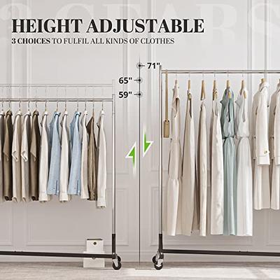 HOKEEPER Heavy Duty Extra Large Freestanding Closet Organizers and Storage  with Coat Rack Metal Wardrobe Closet Clothing Rack for Hanging Clothes