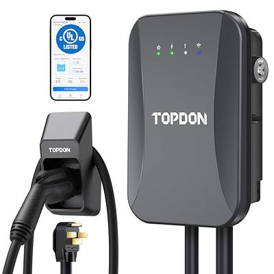 TOPDON Level 2 EV Charger, 40Amp Electric Vehicle Charger, 14-50