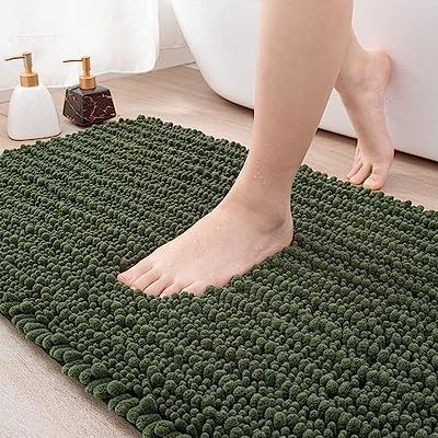 DEXI Bath Mat Bathroom Rug Non Slip Absorbent and Soft Floor Mats Washable  Chenille for Bathtub Toilet Shower Room Entryway,16x24White - Yahoo  Shopping