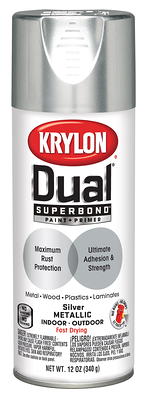 Krylon K02769007 Krylon Fusion All-In-One Metallic Dark Metal