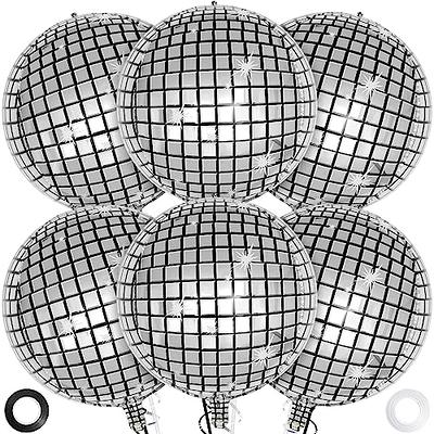 36PCS Disco Ball Balloons Different Sizes, 4D Silver Disco Balloons 10” 15”  18” 22” 32” Disco Mylar Balloons for 70s 80s Disco Themed Party Decorations  Supplies - Yahoo Shopping