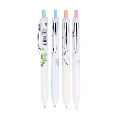  WRITECH Retractable Gel Ink Pens: Low Center of Gravity 0.7mm  Medium Point Multicolor for Journaling Silent Click Smooth Writing No Smear  Pen with Refills Up Gel Flash 3ct Black Blue Purple 